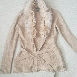 Fur Sweater Jacket